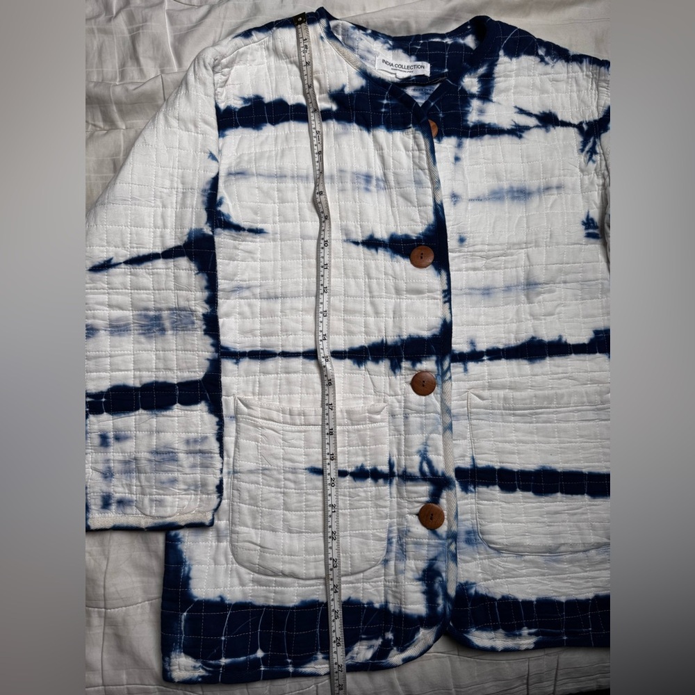 Emerson Fry Navy Tie-Dye Quilted Jacket - Picture 8 of 9